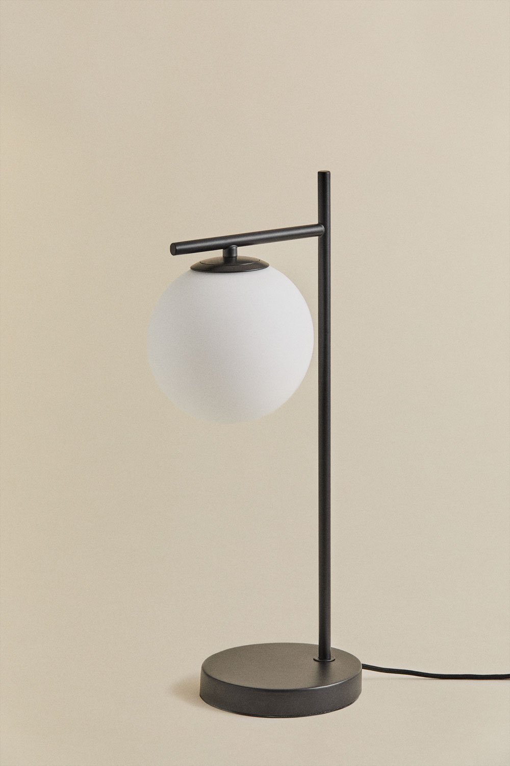Lampe de table en métal et verre Alligier Design, image de la galerie 1