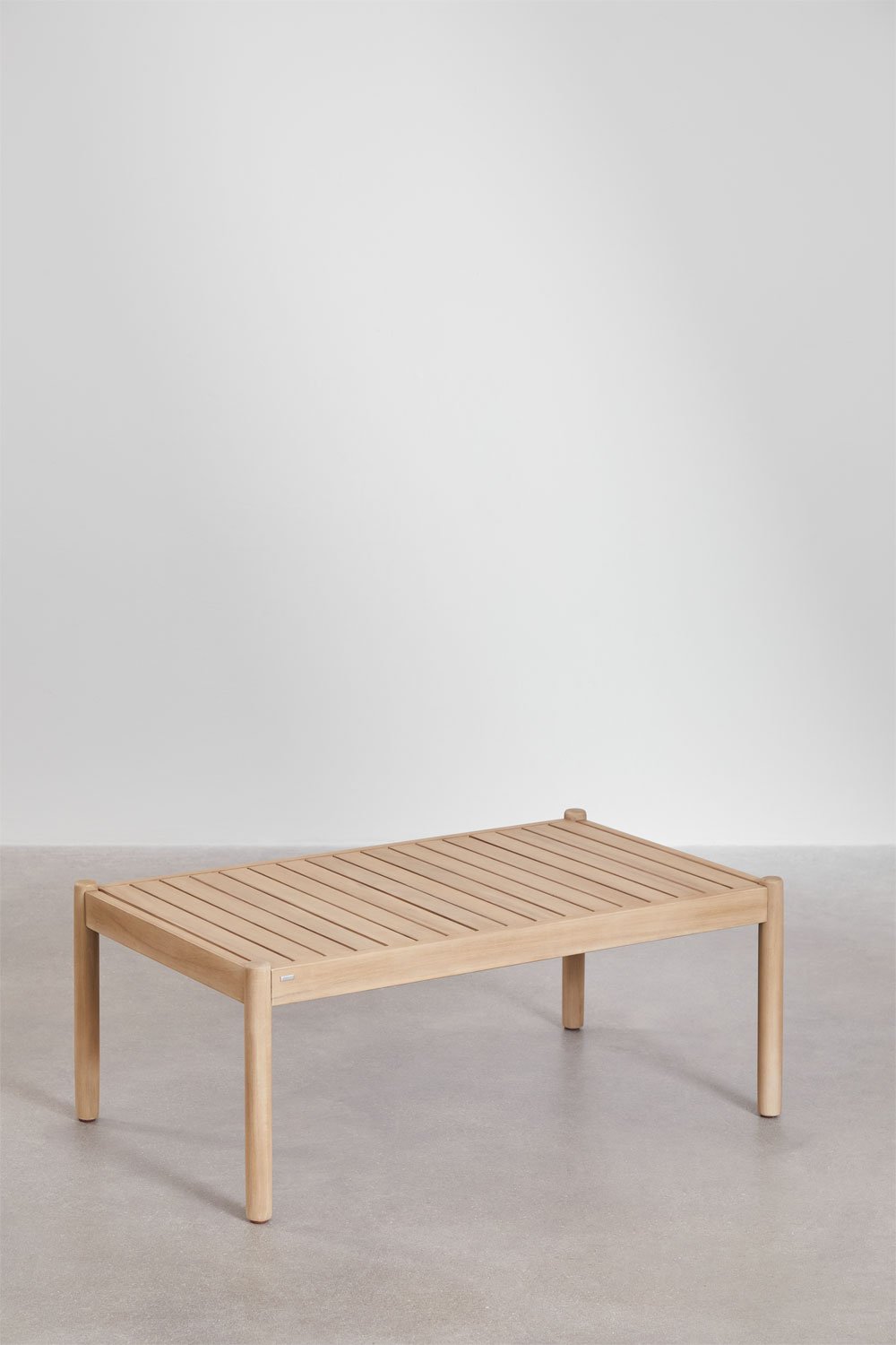 Table basse de jardin rectangulaire en bois d'acacia (100x60 cm) Bizerta, image de la galerie 1