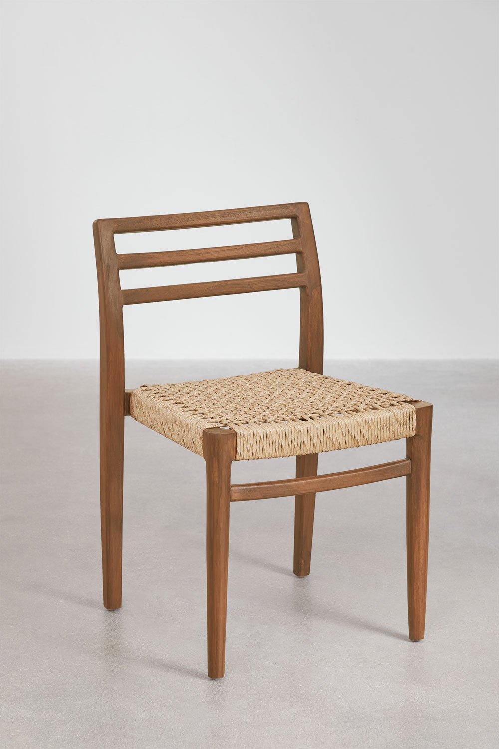 Chaise de salle à manger en bois de teck Lulea, image de la galerie 2