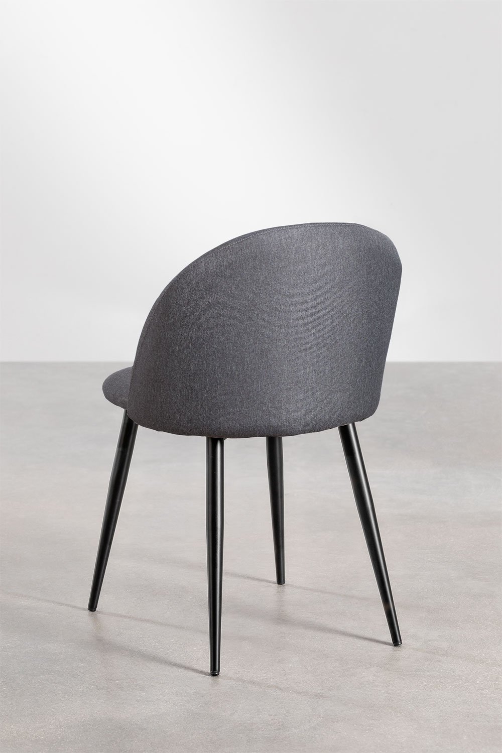 Chaise de salle à manger rembourrée et en acier Kana, image de la galerie 4