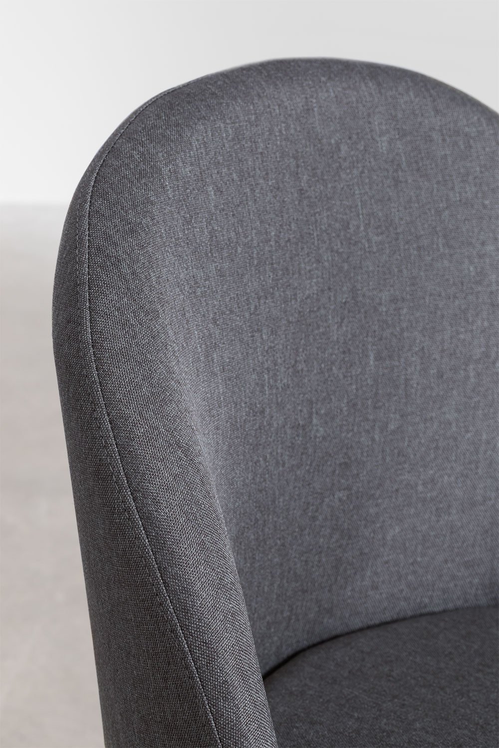 Pack de 2 chaises de salle à manger rembourrées et en acier Kana, image de la galerie 6