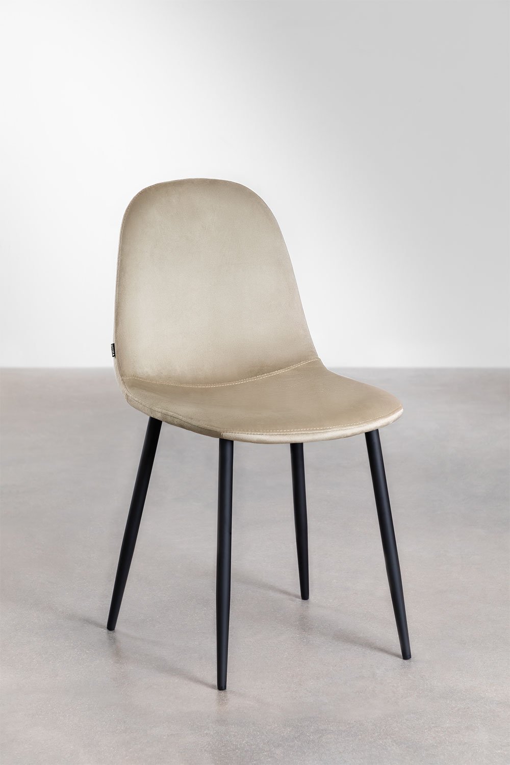 Pack 2 chaises de salle à manger en velours Glamm, image de la galerie 2
