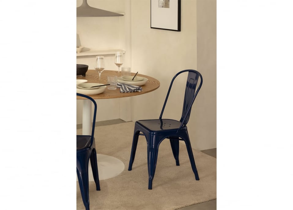 Chaise empilable LIX - Bleu Marin