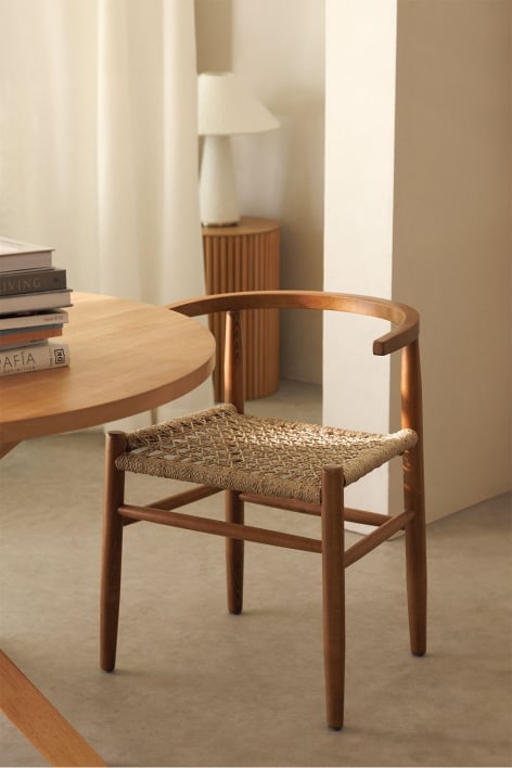 Chaise de salle à manger en bois uish Vintage