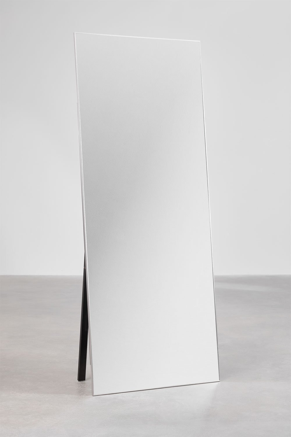 Miroir sur pied rectangulaire en aluminium (80x200 cm) Ondra, image de la galerie 1