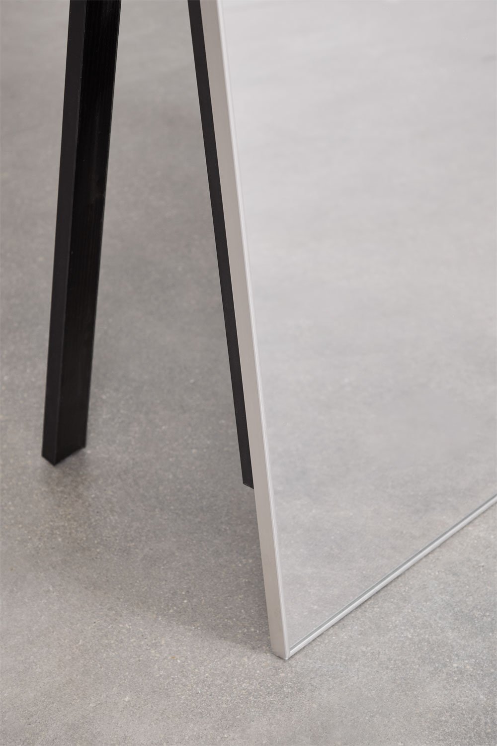 Miroir sur pied rectangulaire en aluminium 80x200 cm Ondra, image de la galerie 5
