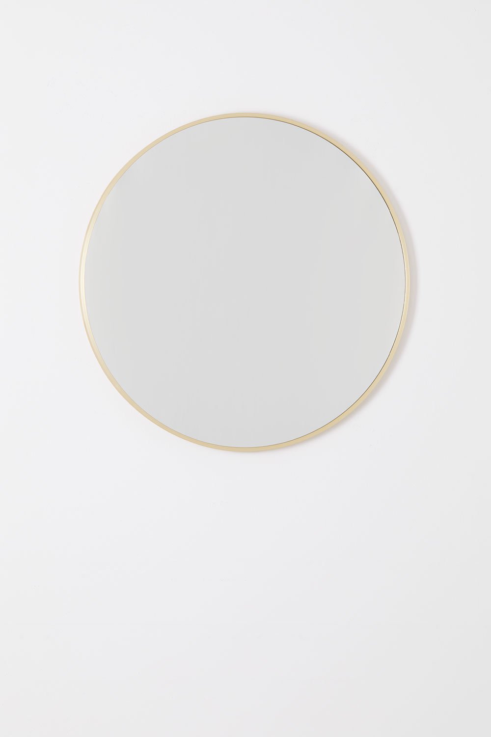 Miroir mural rond en aluminium (Ø60 cm) Oreste, image de la galerie 1