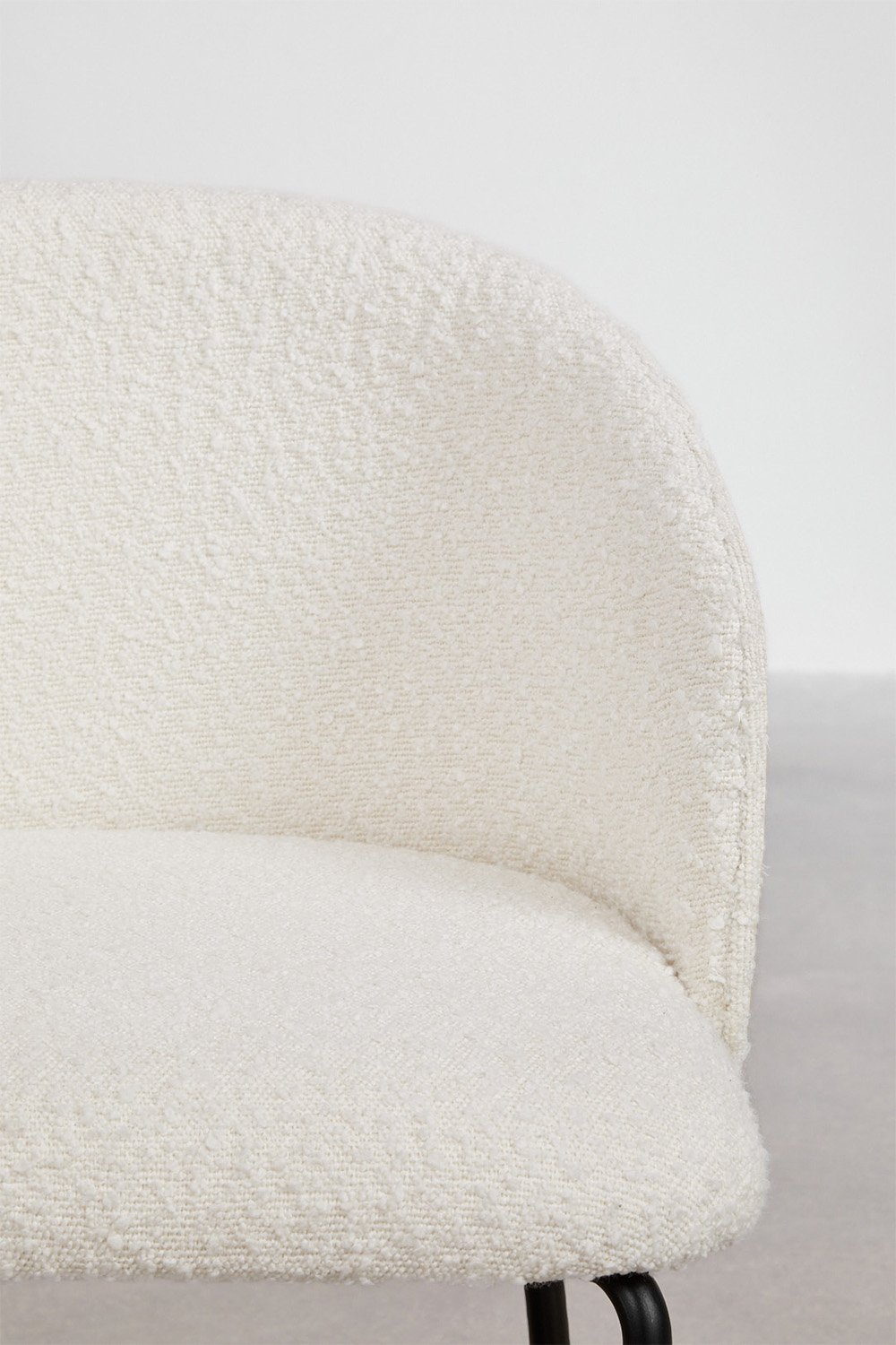 Chaise de salle à manger en bois rembourrée Amieva, image de la galerie 6