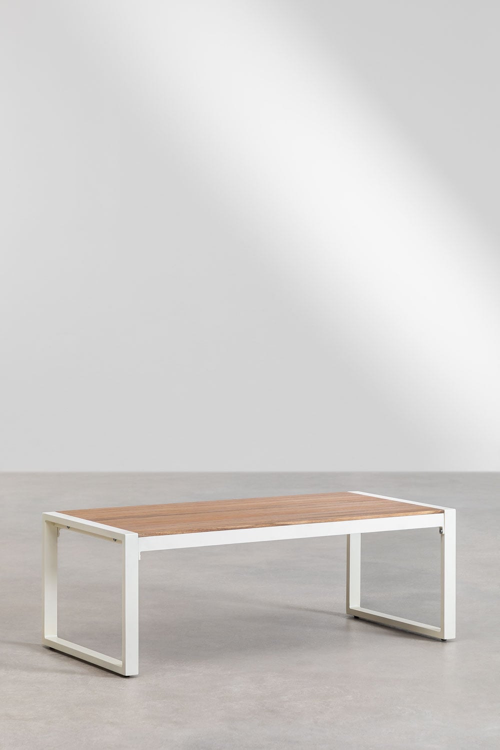 Ensemble de jardin avec canapé 2 places et table basse en aluminium 110x55cm Lipov, image de la galerie 7