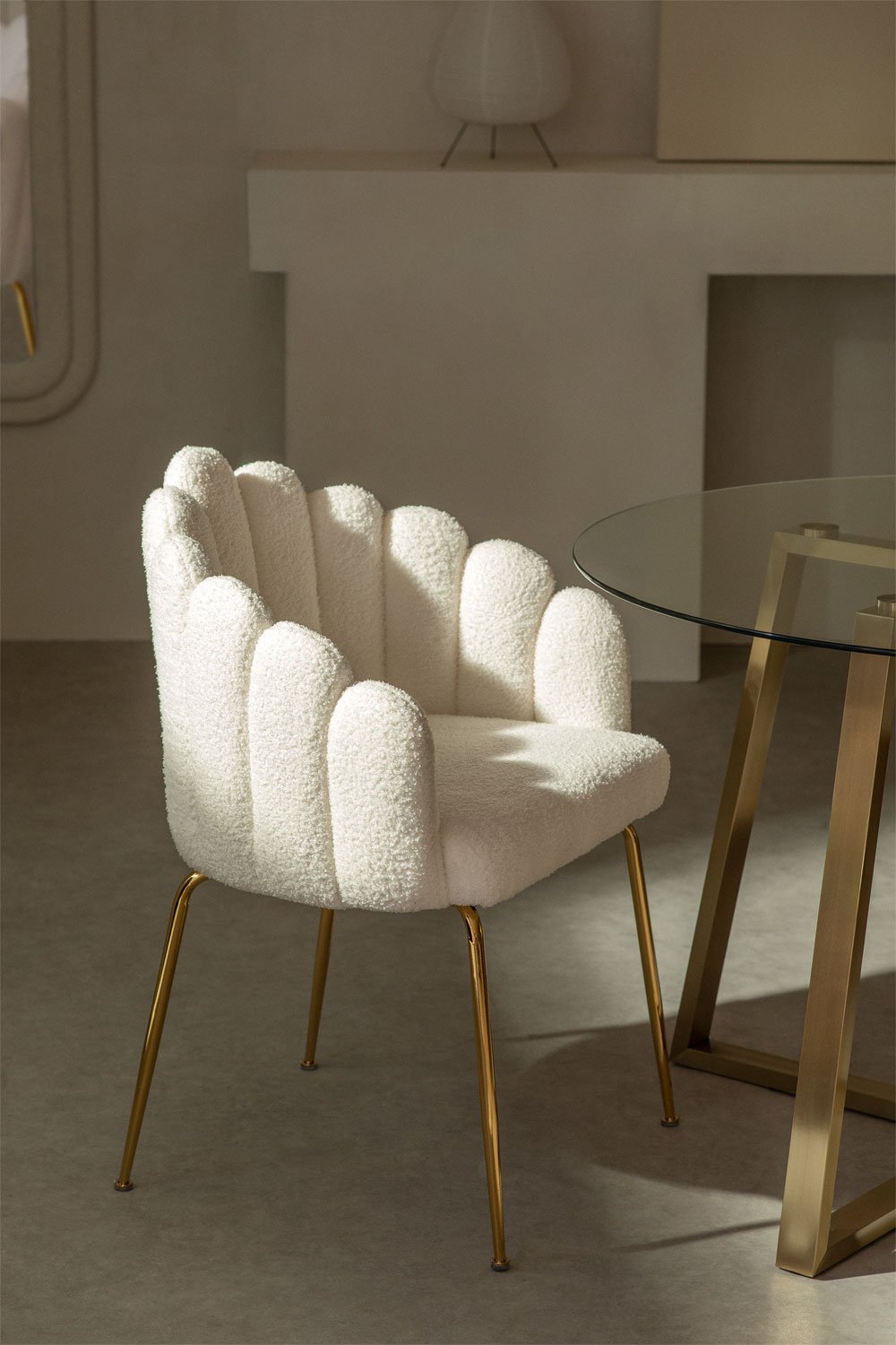 Chaise de salle à manger en Chenille Markina , image de la galerie 1