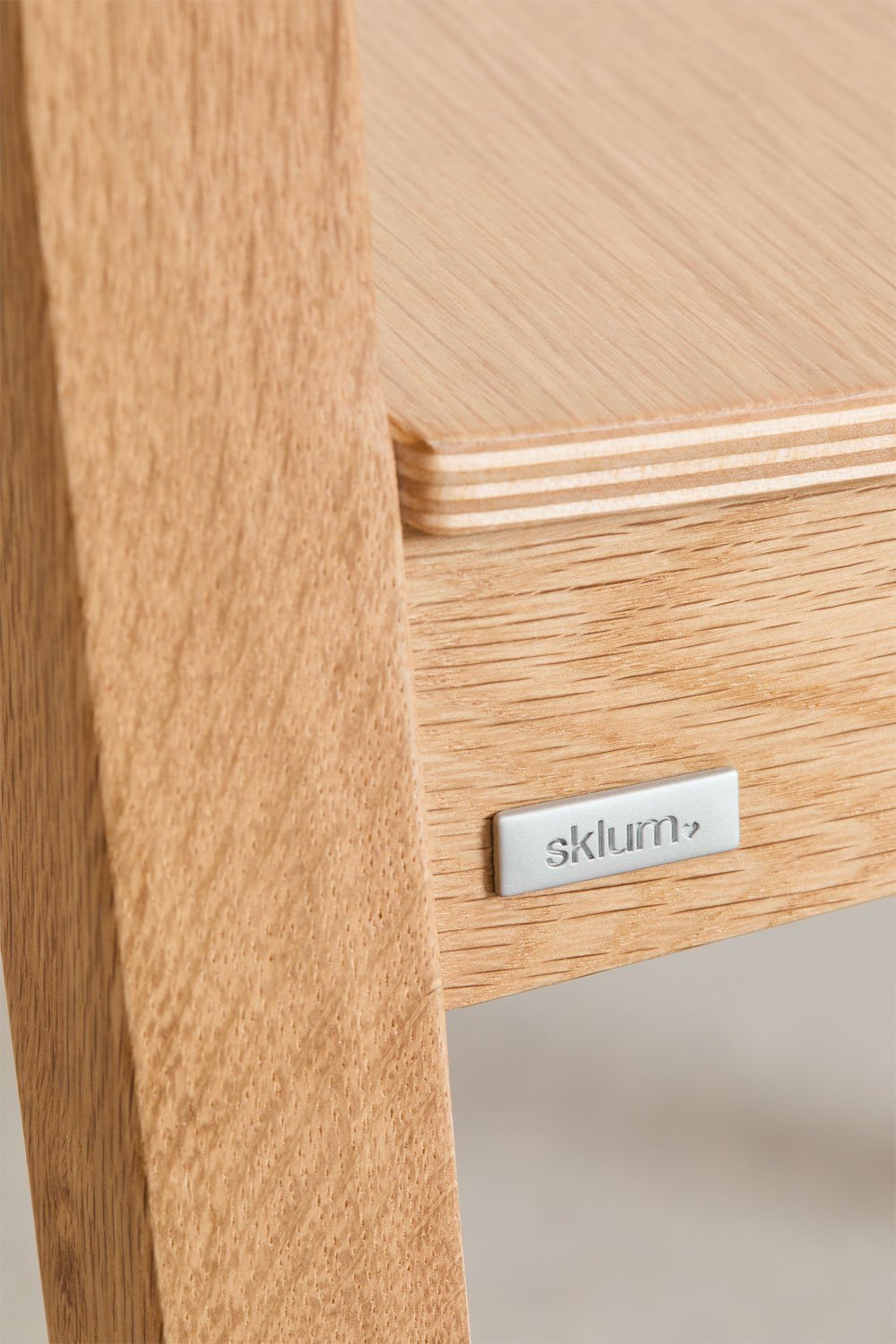 Pack de 2 chaises de salle à manger en bois d'ombre, image de la galerie 8