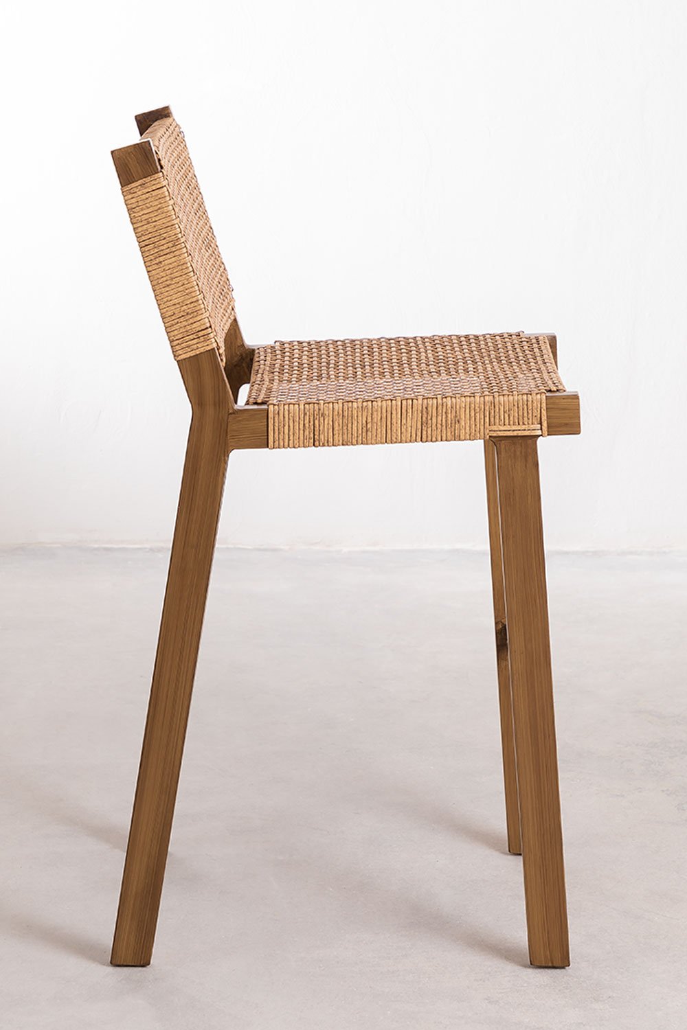 Tabouret de jardin haut en osier synthétique (74 cm) Ori , image de la galerie 2