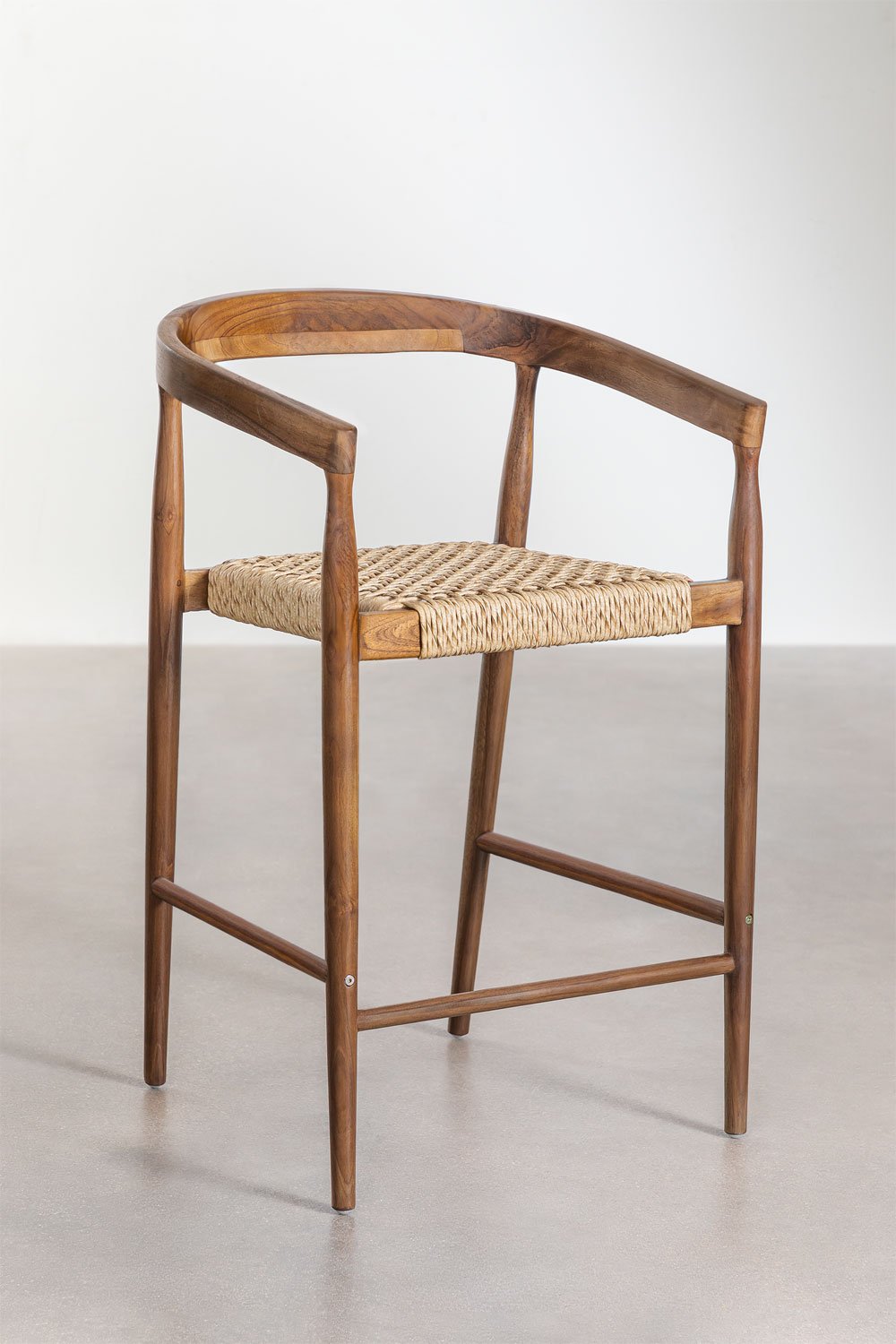 Tabouret de jardin haut en teck (66 cm) Visby, image de la galerie 1