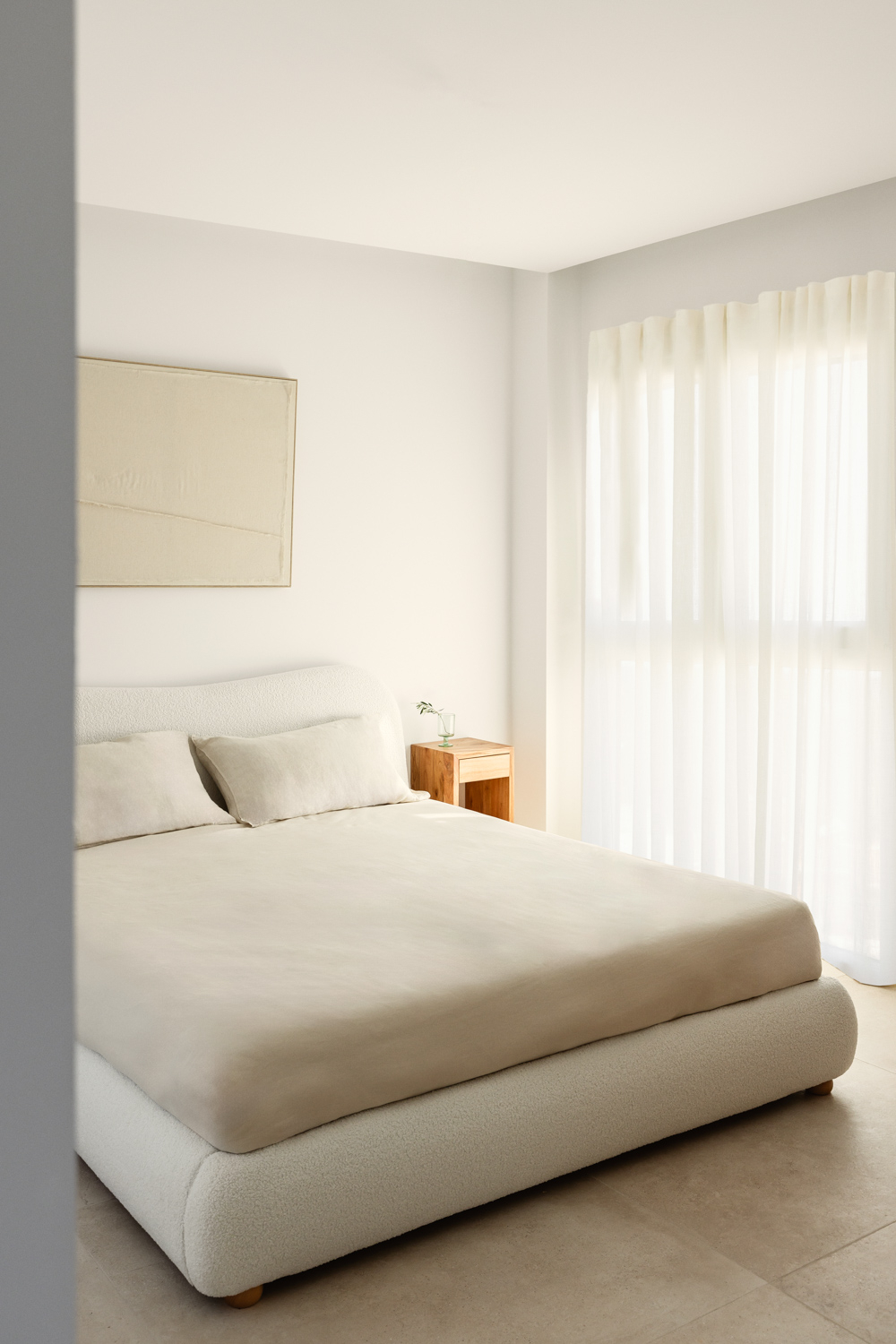 sklum Lit pour matelas 135x200cm en molleton Winselet