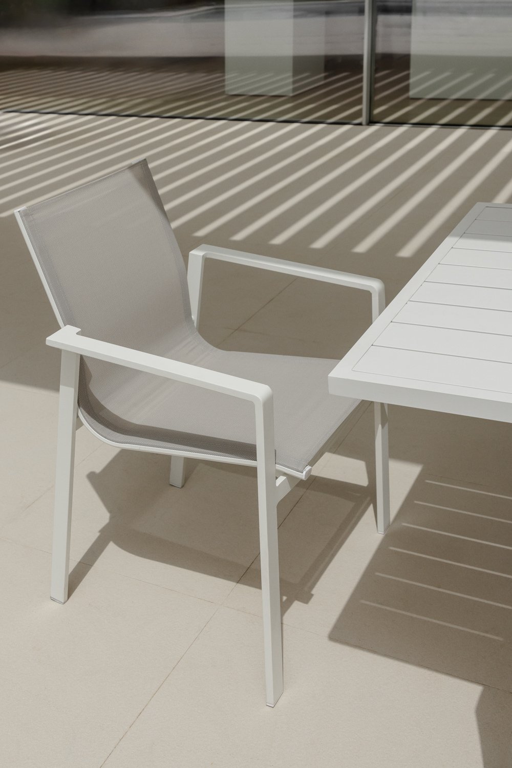 Pack 4 Chaises de Jardin en Aluminium Eika, image de la galerie 1