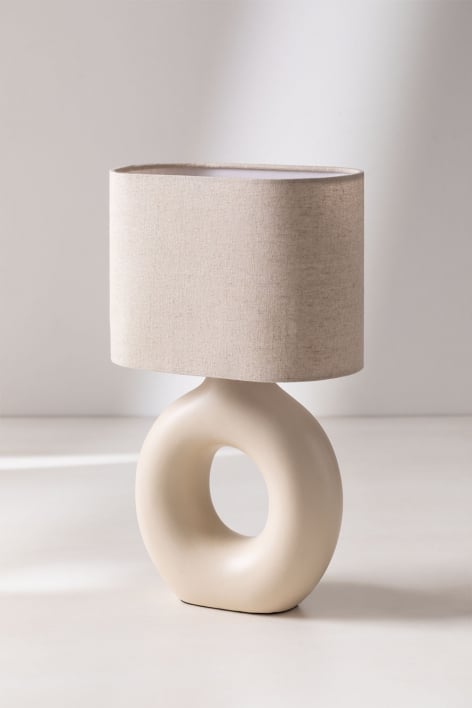 Lampe de table en céramique Katy