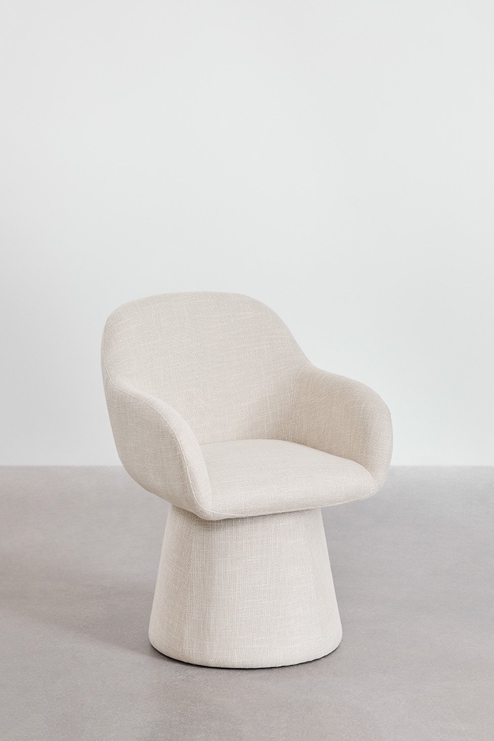 Chaise de salle à manger pivotante avec accoudoirs rembourrée Erica, image de la galerie 4