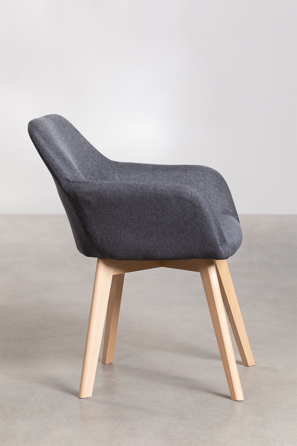 Lot de 2 chaises de salle à manger Ervi avec accoudoirs, image de la galerie 3