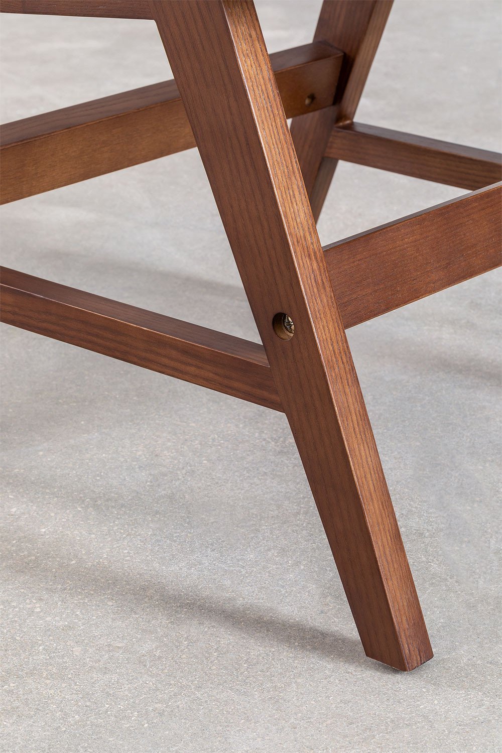 Pack de 4 chaises de salle à manger en frêne et rotin Lali, image de la galerie 9