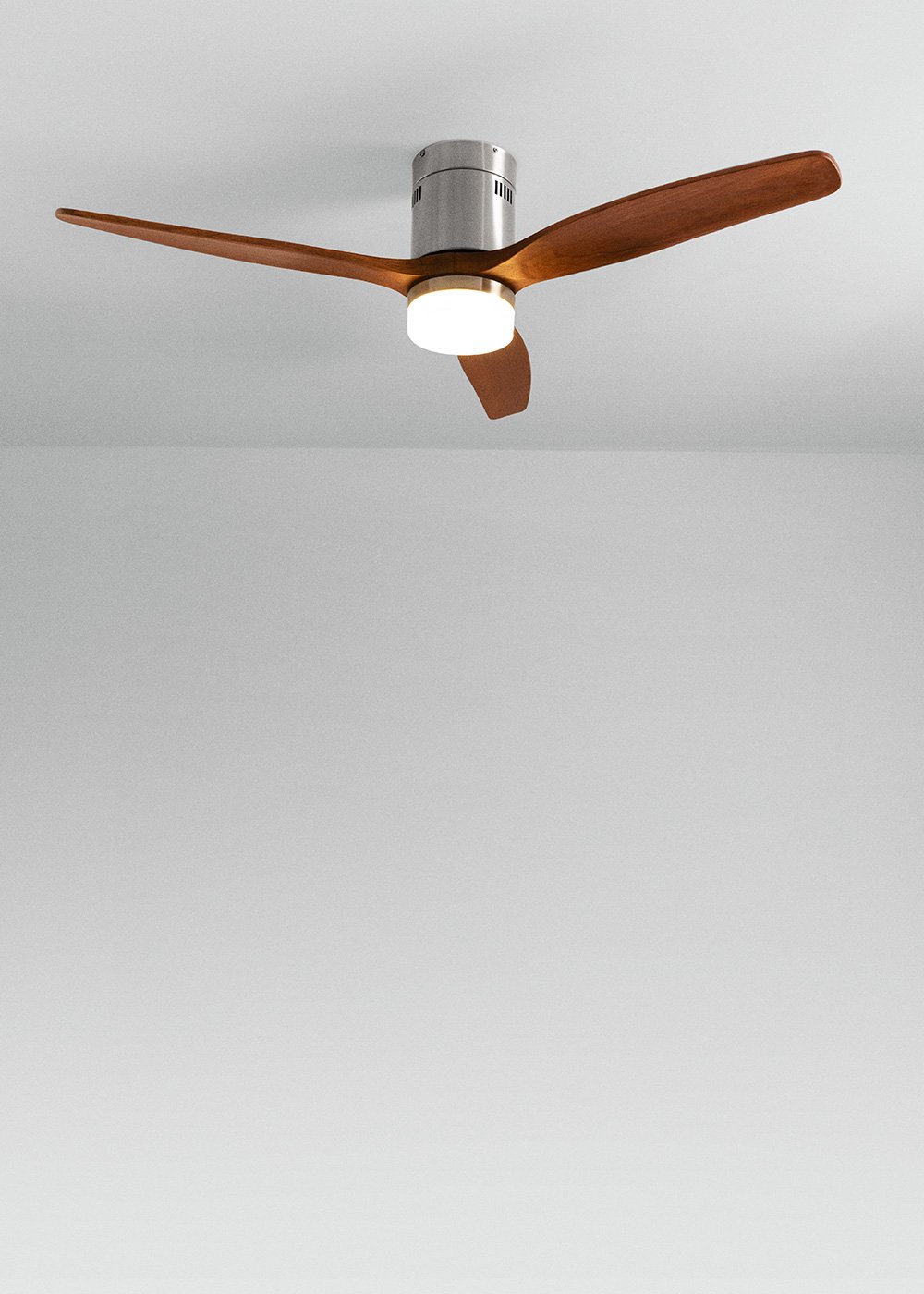 CREATE - WIND CALM - Ventilateur de plafond 40W silencieux Ø132 cm 15W 100% bois, image de la galerie 2