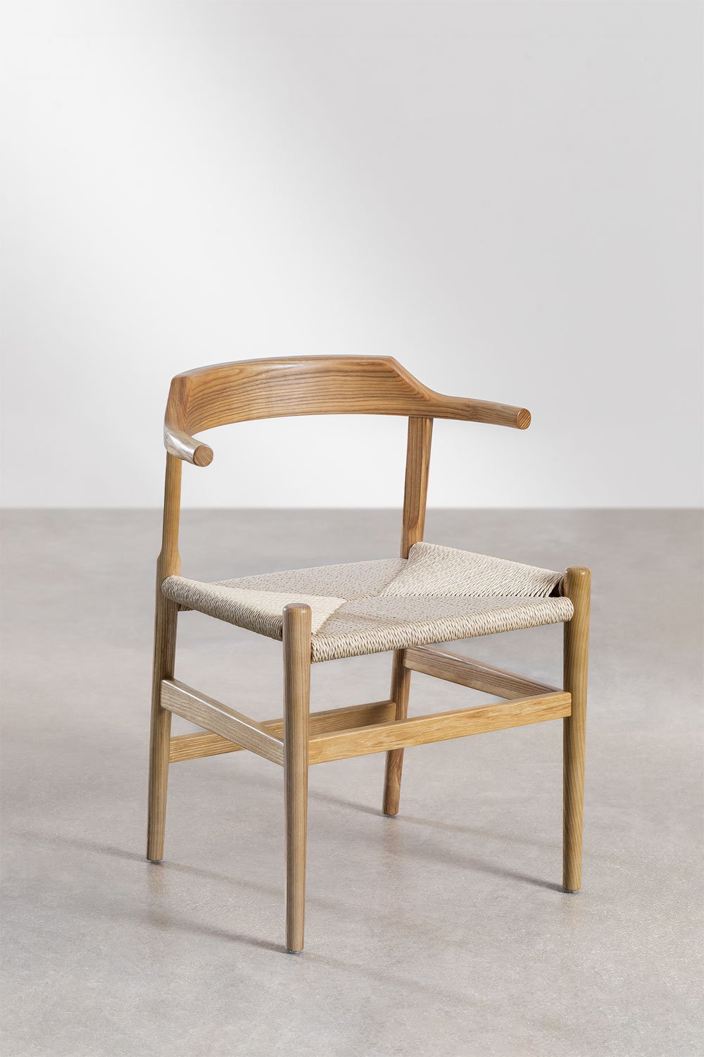 Pack de 2 chaises de salle à manger en bois de frêne New Noel, image de la galerie 2