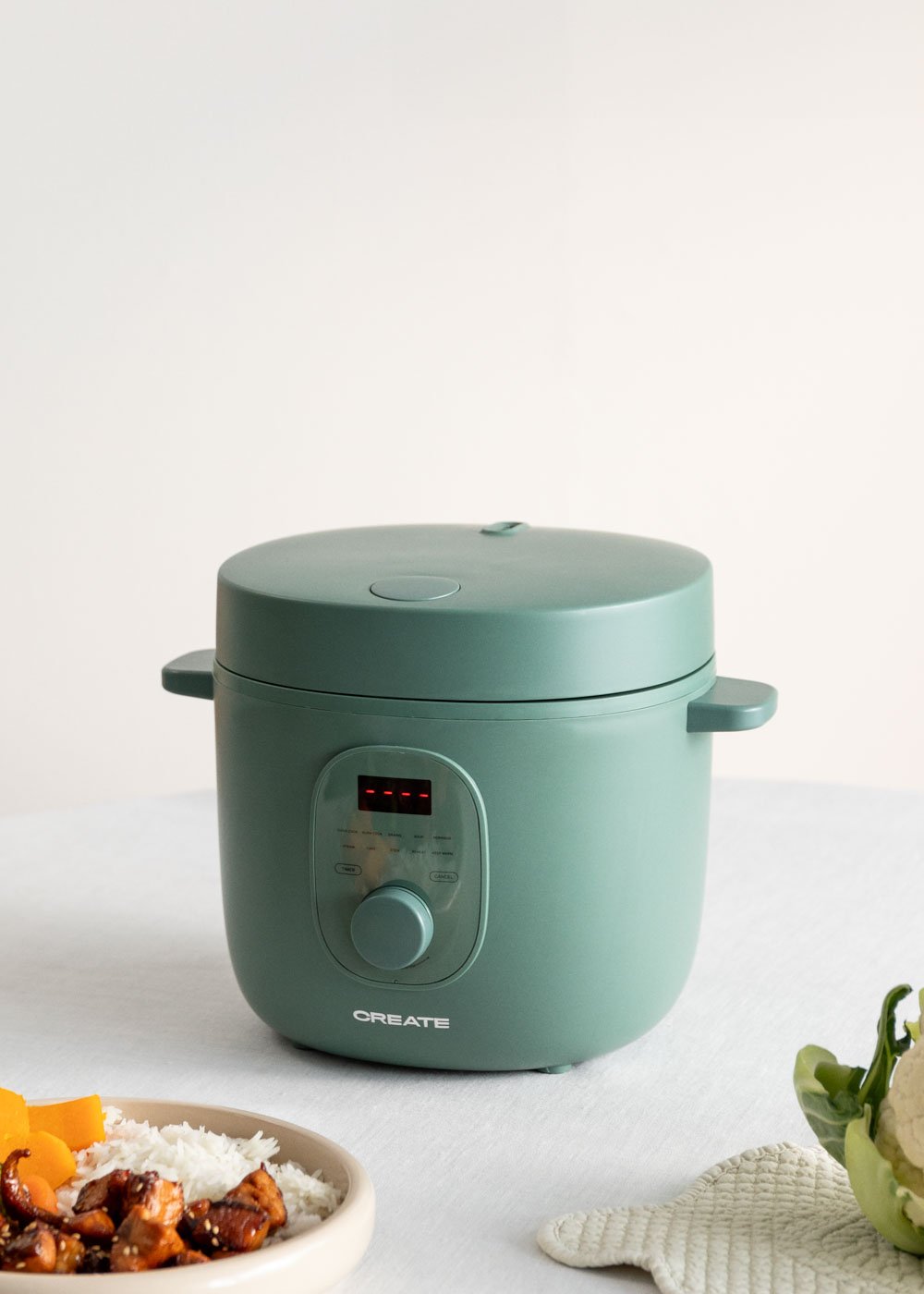 CREATE - RICE COOKER STUDIO - Cuisseur à riz électrique 2L avec panier vapeur, image de la galerie 1