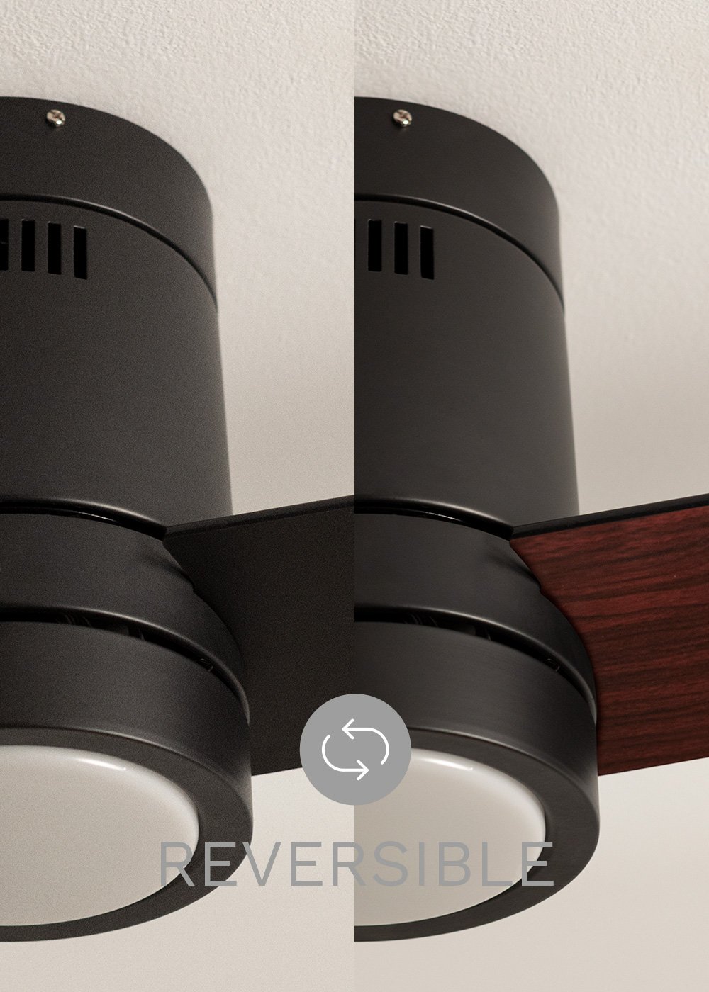 CREATE - WIND MINIMAL - Ventilateur de plafond 40W silencieux Ø132 cm avec éclairage LED de 15W, image de la galerie 6