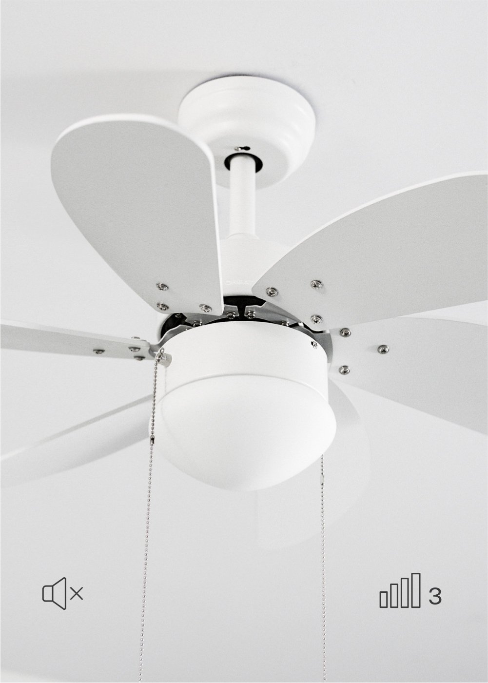 CREATE - WINDLIGHT EASY - Ventilateur de plafond 53W silencieux Ø86 cm, image de la galerie 5