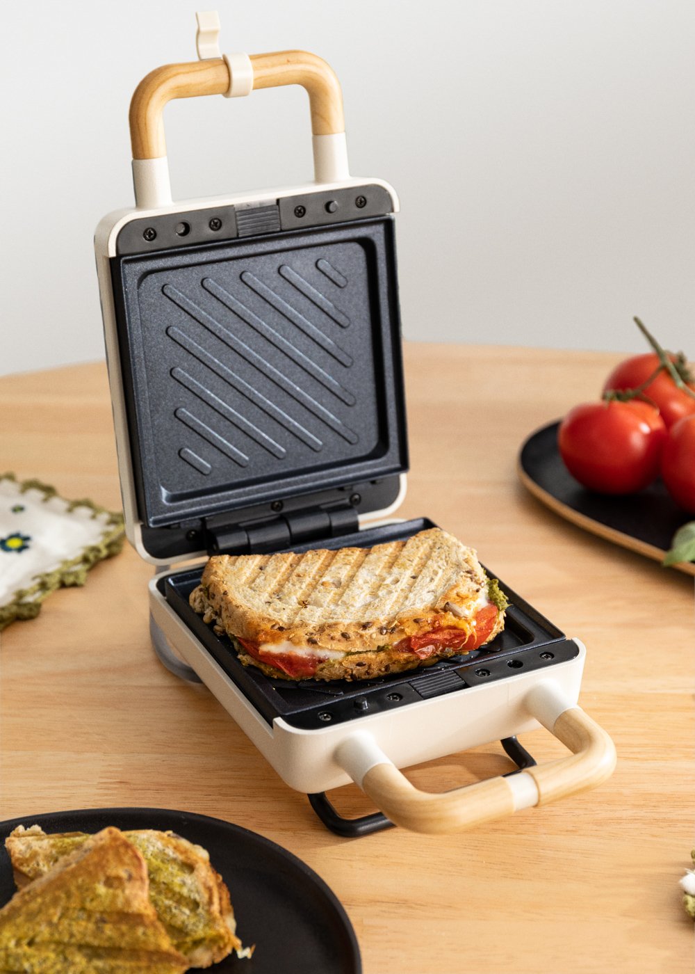 CREATE - STONE STUDIO - Appareil à croque-monsieur, grill et gaufrier à plaques interchangeables, image de la galerie 3