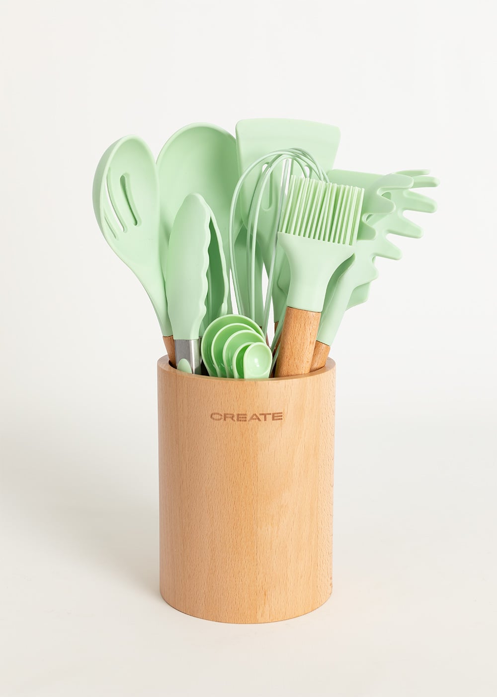 CREATE - KITCHENWARE STUDIO -  Utensiles de cuisine en silicone et bois, image de la galerie 1