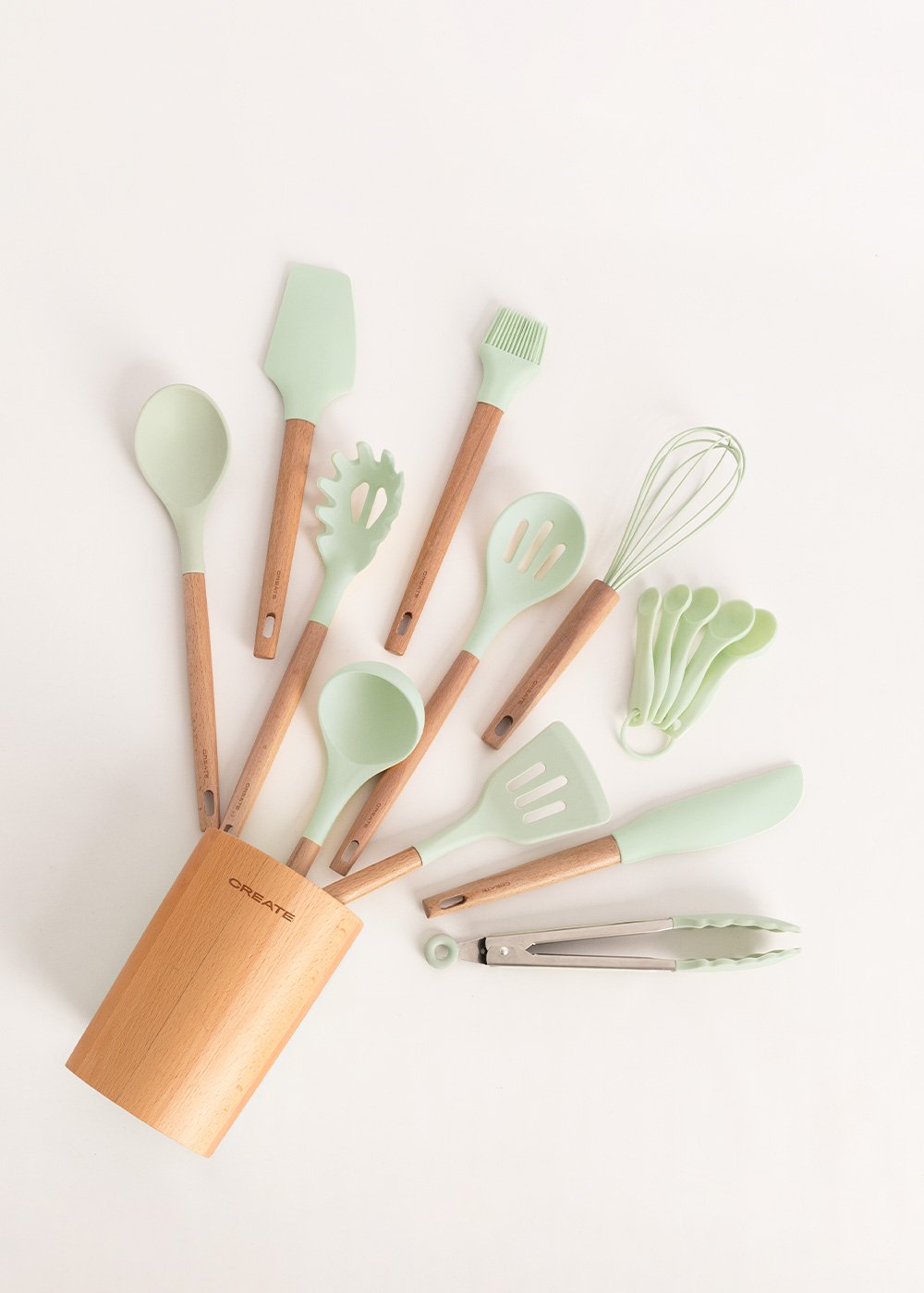 CREATE - KITCHENWARE STUDIO -  Utensiles de cuisine en silicone et bois, image de la galerie 2