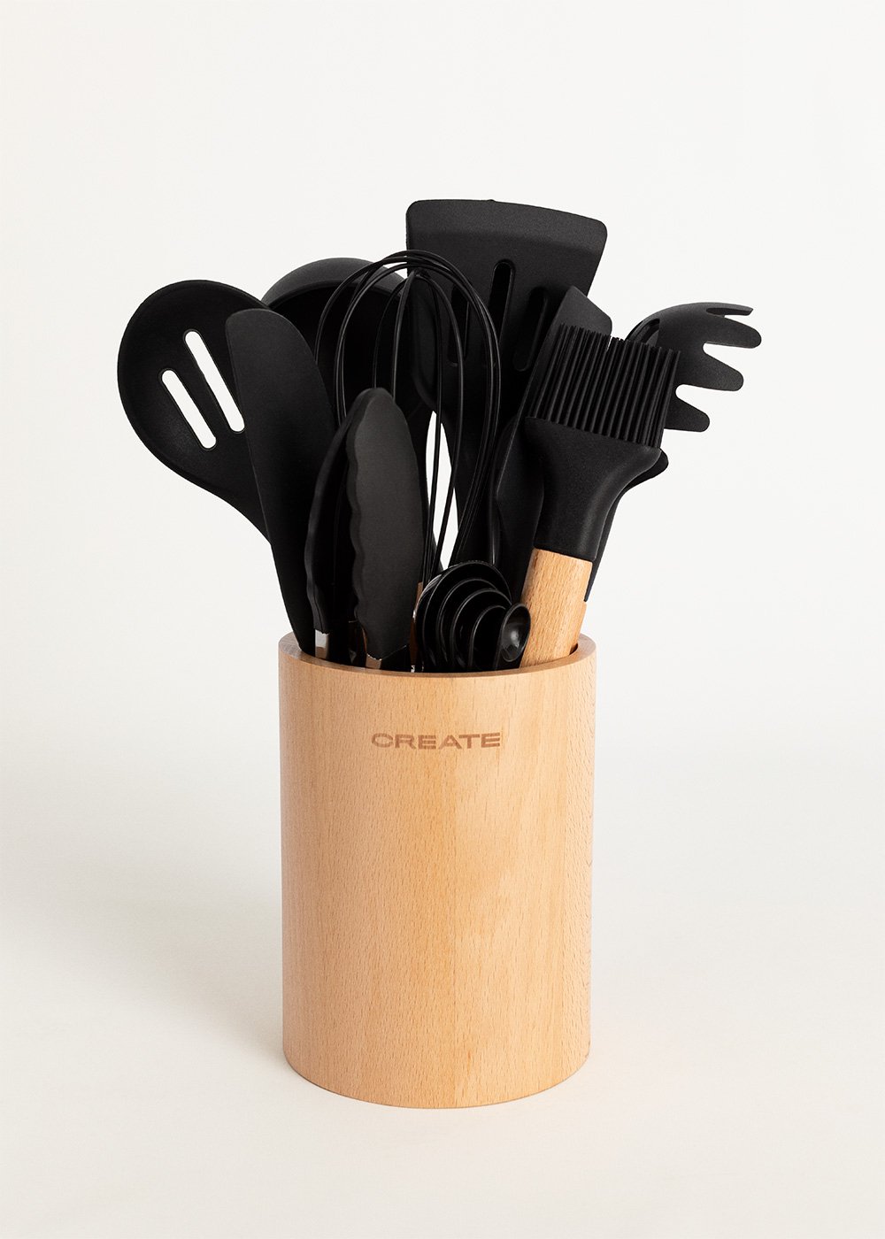 CREATE - KITCHENWARE STUDIO -  Utensiles de cuisine en silicone et bois, image de la galerie 1