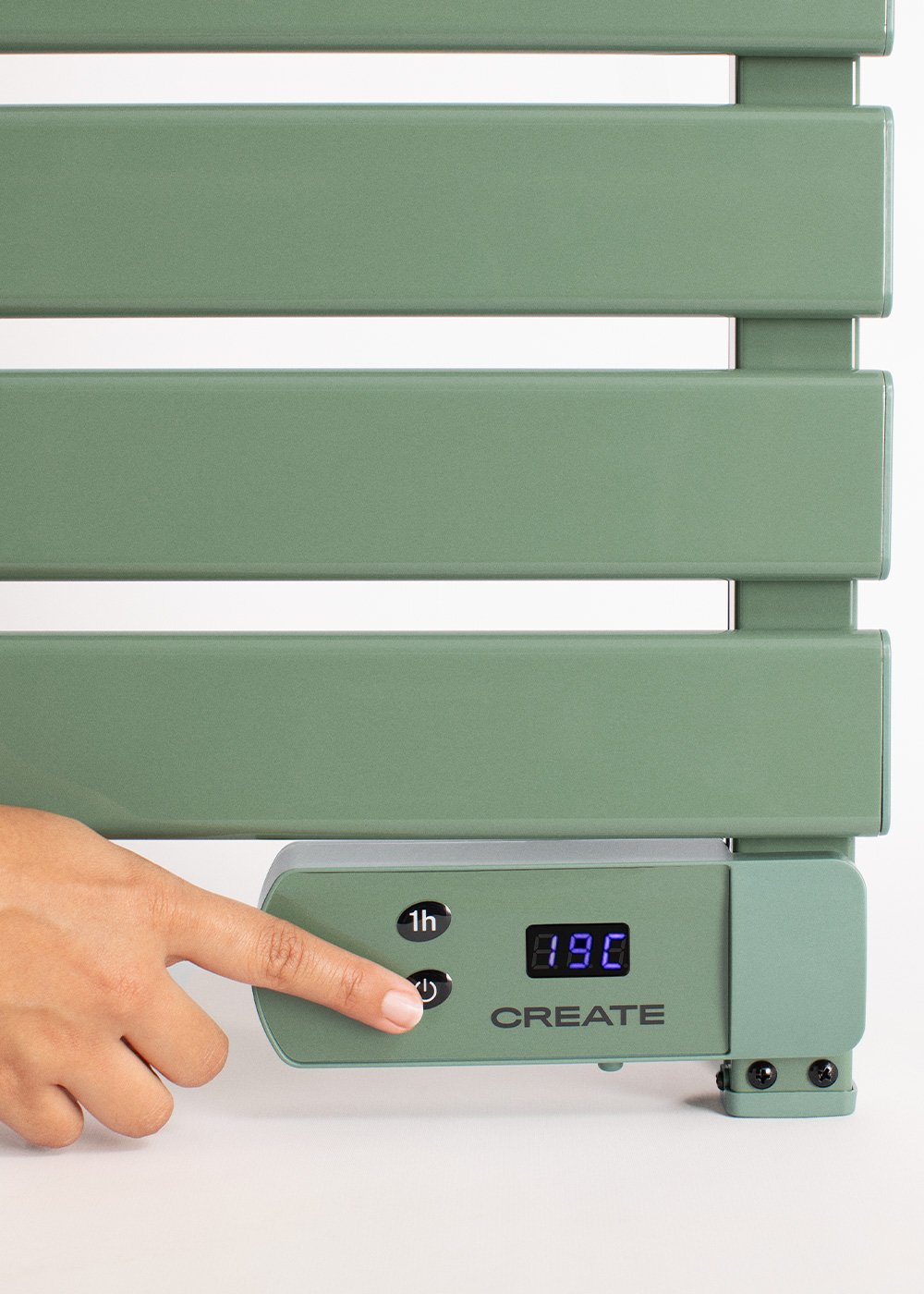 CREATE - WARM TOWEL - Radiateur sèche-serviettes électrique sur pied ou mural 500W, image de la galerie 5