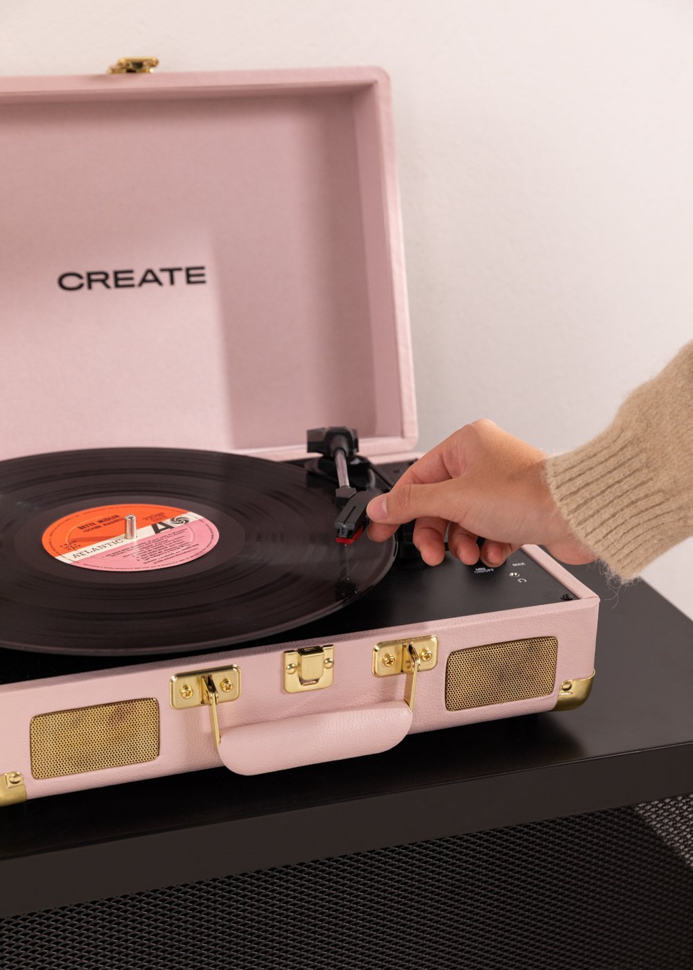 CREATE - RECORD PLAYER POP - Tourne-disque portable avec Bluetooth USB, SD, MicroSD et MP3 , image de la galerie 3