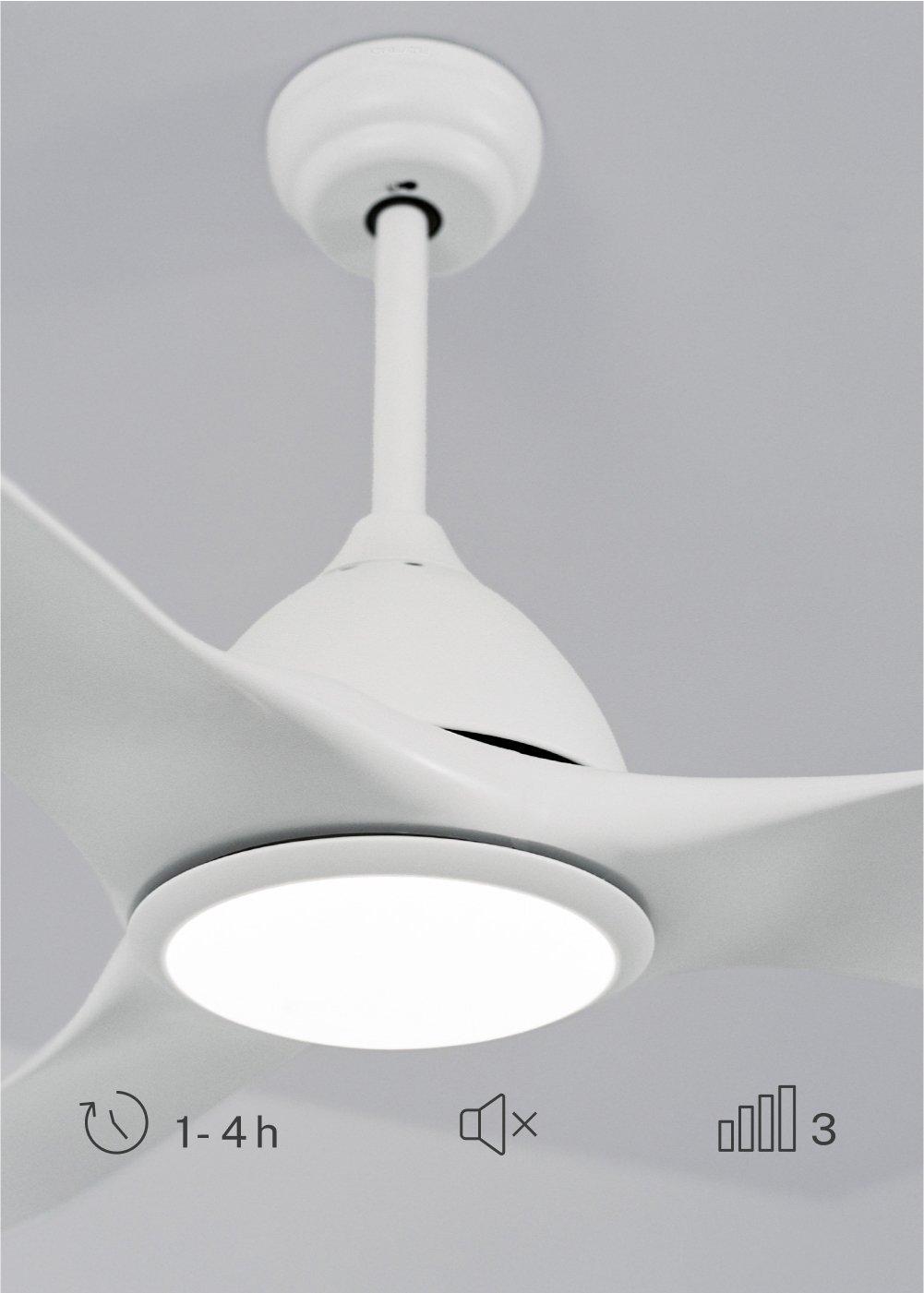 CREATE - WIND SAIL - Ventilateur de plafond 90W silencieux XL Ø163 cm , image de la galerie 3