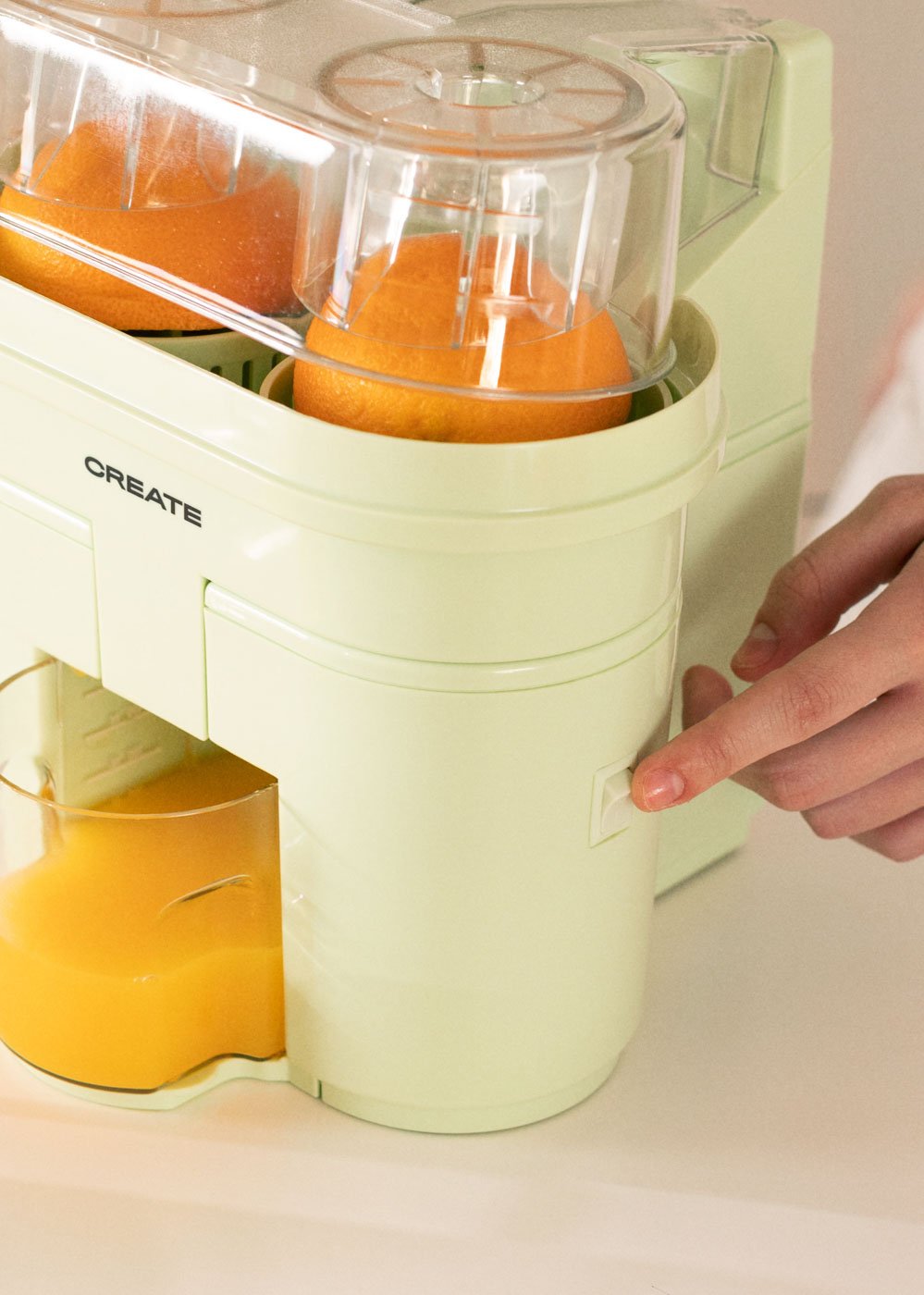 CREATE - JUICER DUAL - Presse-agrumes électrique double 90W, image de la galerie 2