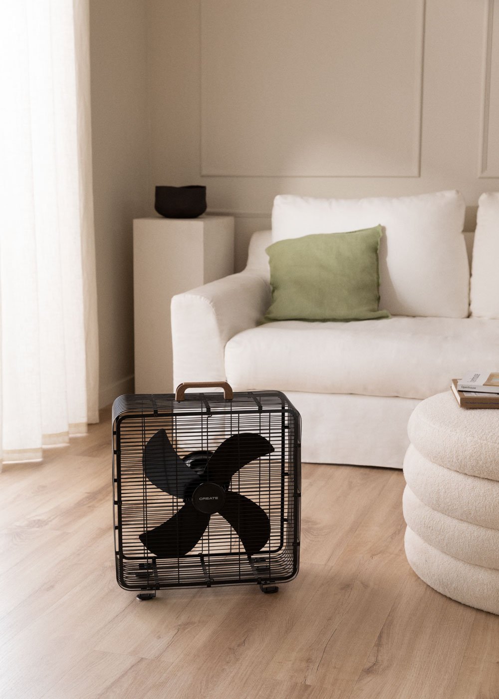 CREATE - AIR FLOOR BOX - Ventilateur de sol du style industriel 90W, image de la galerie 1