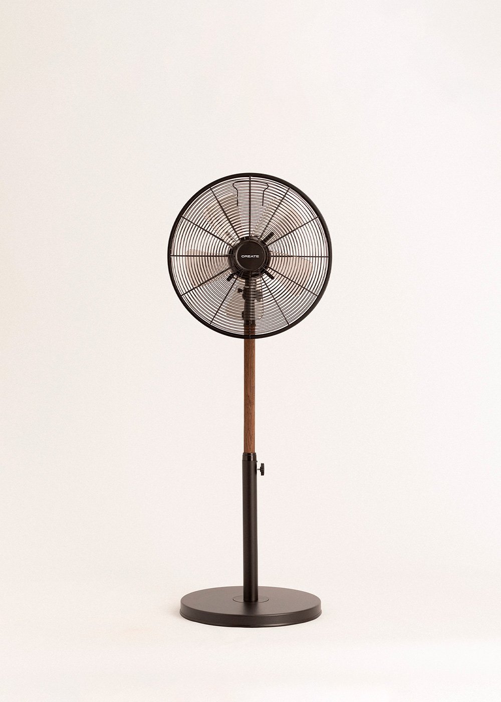 CREATE - AIR STAND WOOD - Ventilateur sur pied oscillant de style rétro 50 W, image de la galerie 2