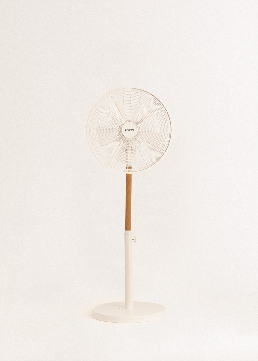 CREATE - AIR STAND WOOD - Ventilateur sur pied oscillant de style rétro 50 W, image de la galerie 2