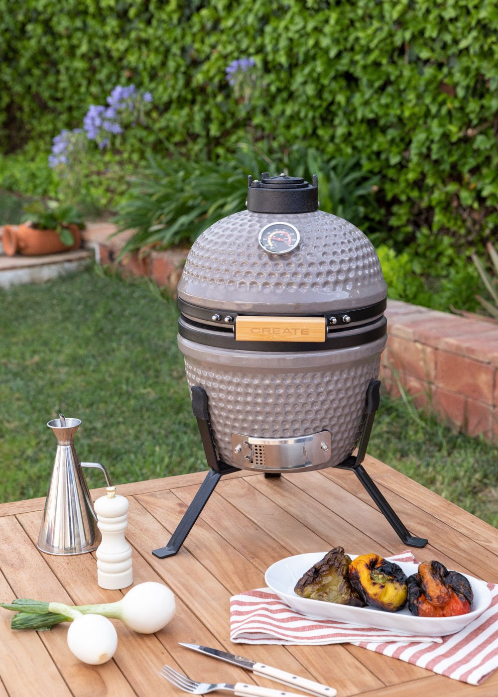 CREATE - BBQ KAMADO - Barbecue fumoir en céramique, image de la galerie 1