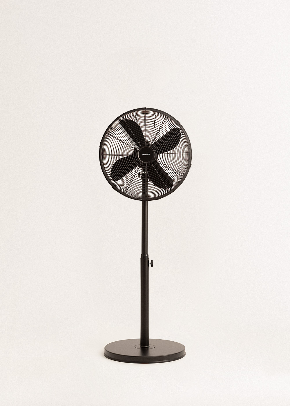 Ventilateur Sur Pied Oscillant CREATE BOGART 50W Style Rétro - Moteur Cuivre 3 Vitesses