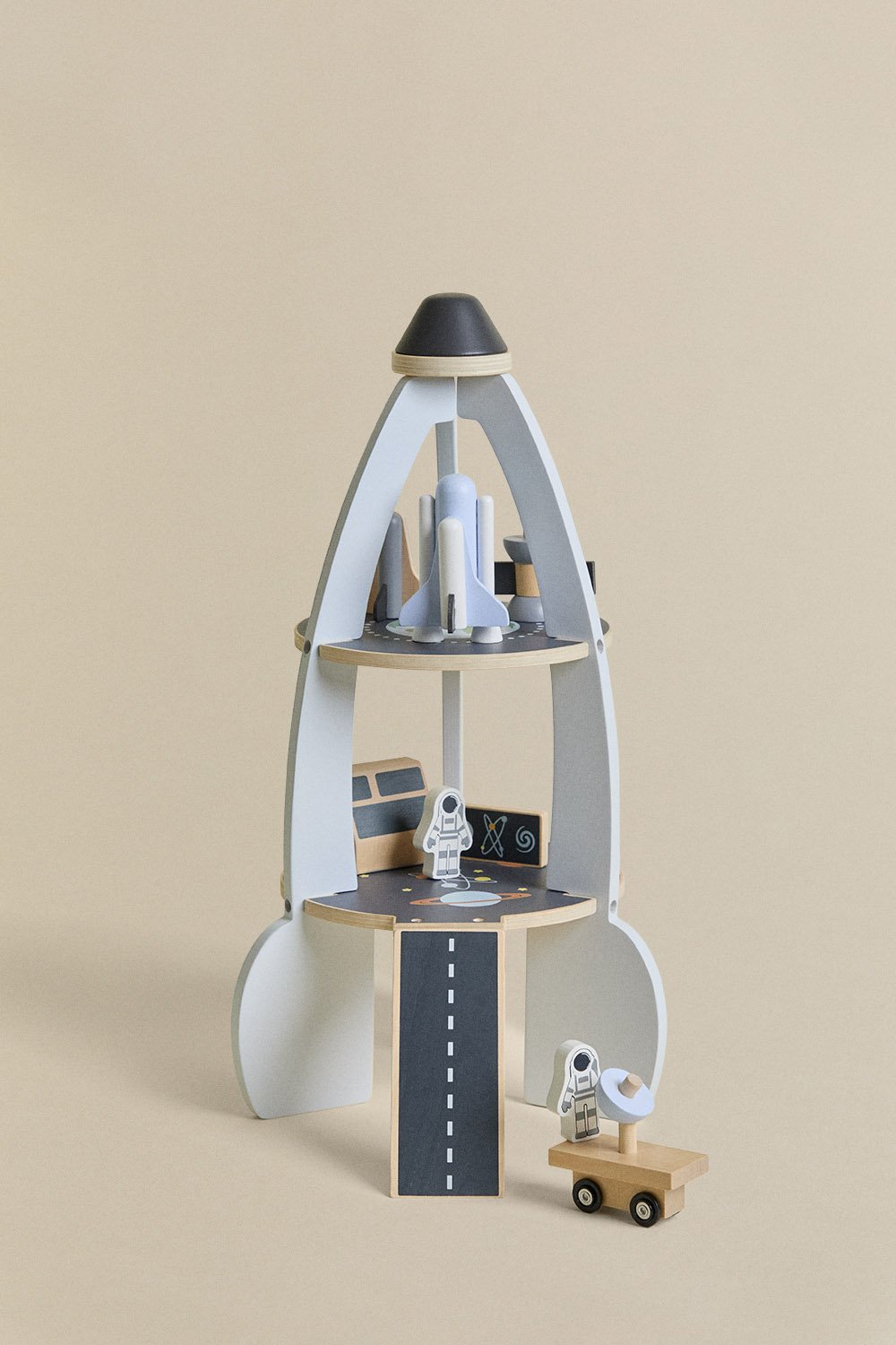 Fusée en bois multi-activités Apirelo Kids, image de la galerie 4