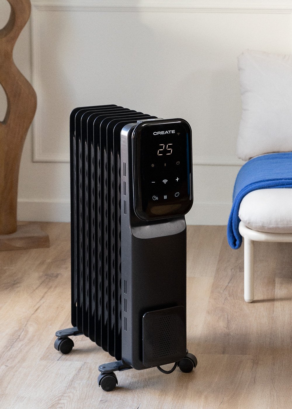 CREATE - WARM CONNECT 2000W - Radiateur bain d’huile électrique avec Wi-Fi, image de la galerie 1