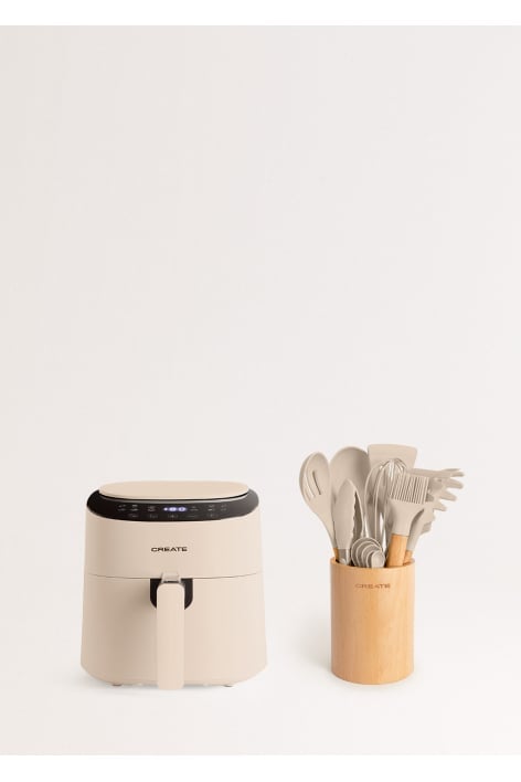 CREATE - Pack AIR FRYER PRO COMPACT 3.5 L + Set d'ustensiles de cuisine