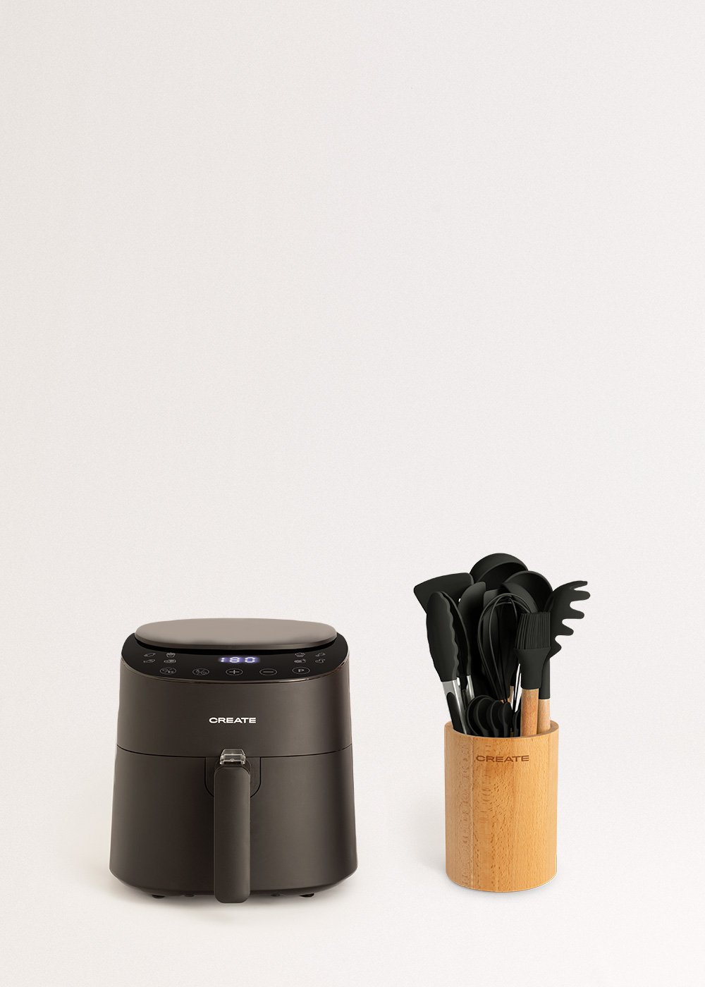 CREATE - Pack AIR FRYER PRO COMPACT 3.5 L + Set d'ustensiles de cuisine, image de la galerie 1