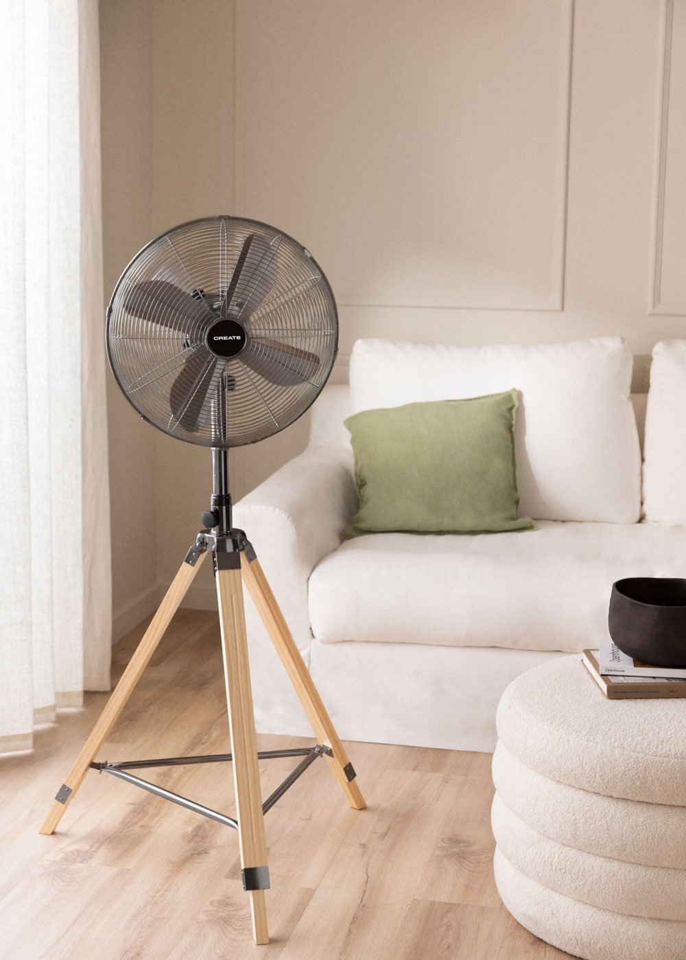 CREATE - AIR TRIPOD RETRO - Ventilateur sur pied 50W, image de la galerie 1