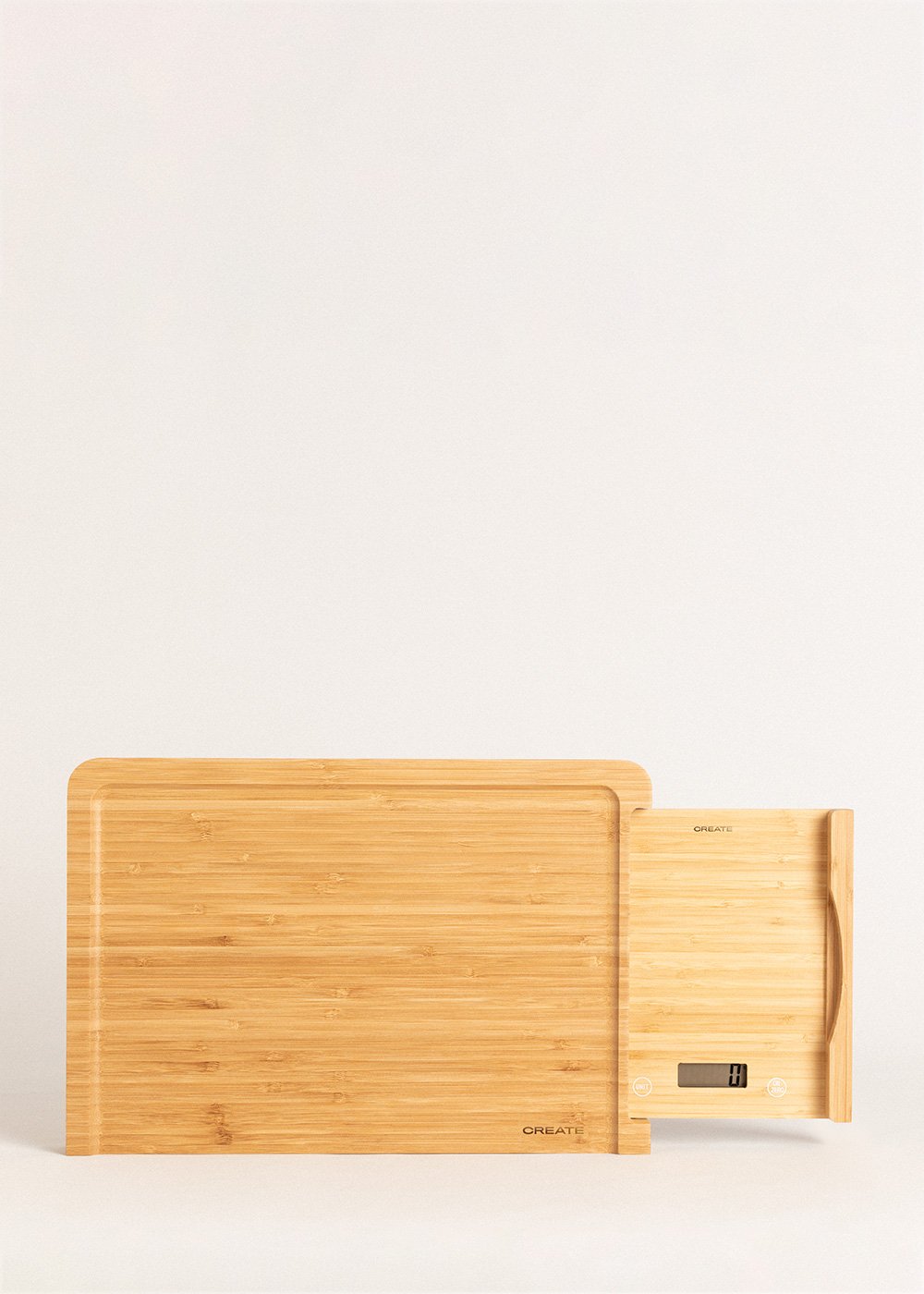 CREATE - BOARD SCALE BAMBOO - Planche à découper avec balance pour cuisine  intégrée, image de la galerie 5