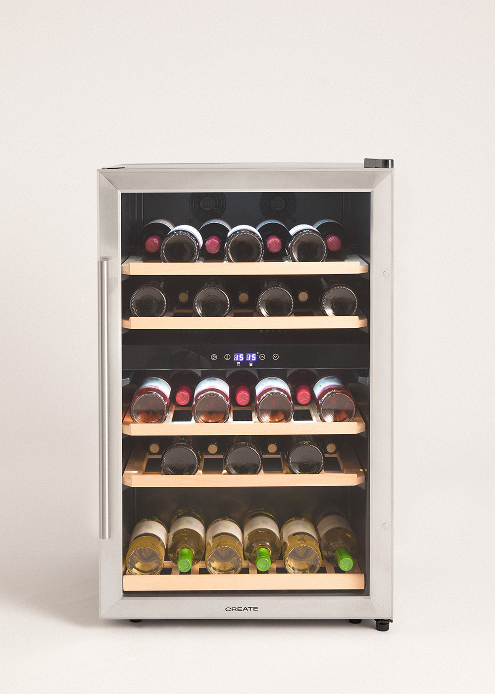 Cave à Vin Réfrigérée WIE 18 Bouteilles 53L - Température Réglable 5-18°C Panneau Tactile