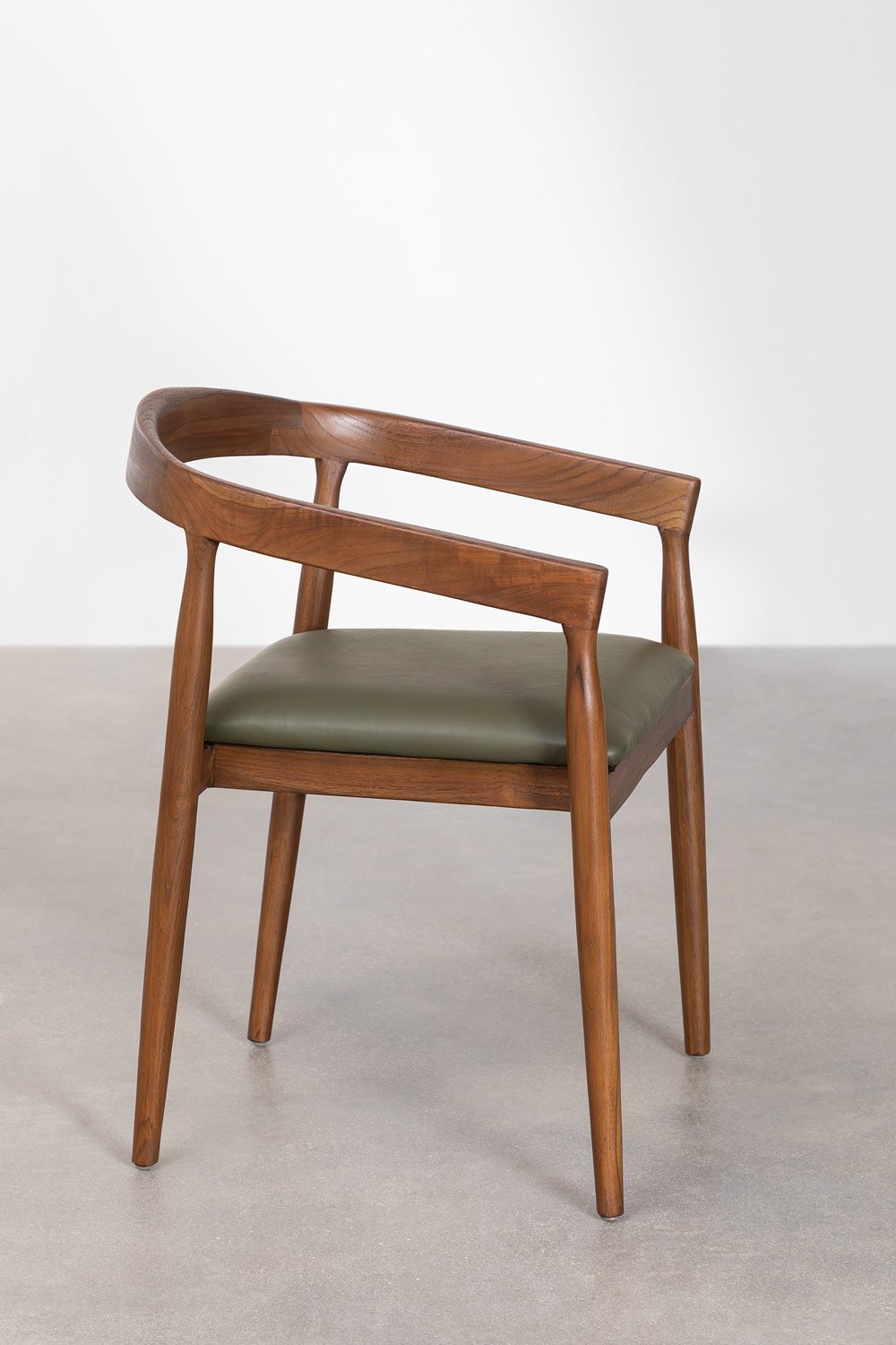 Chaise de salle à manger en cuir Visby, image de la galerie 3