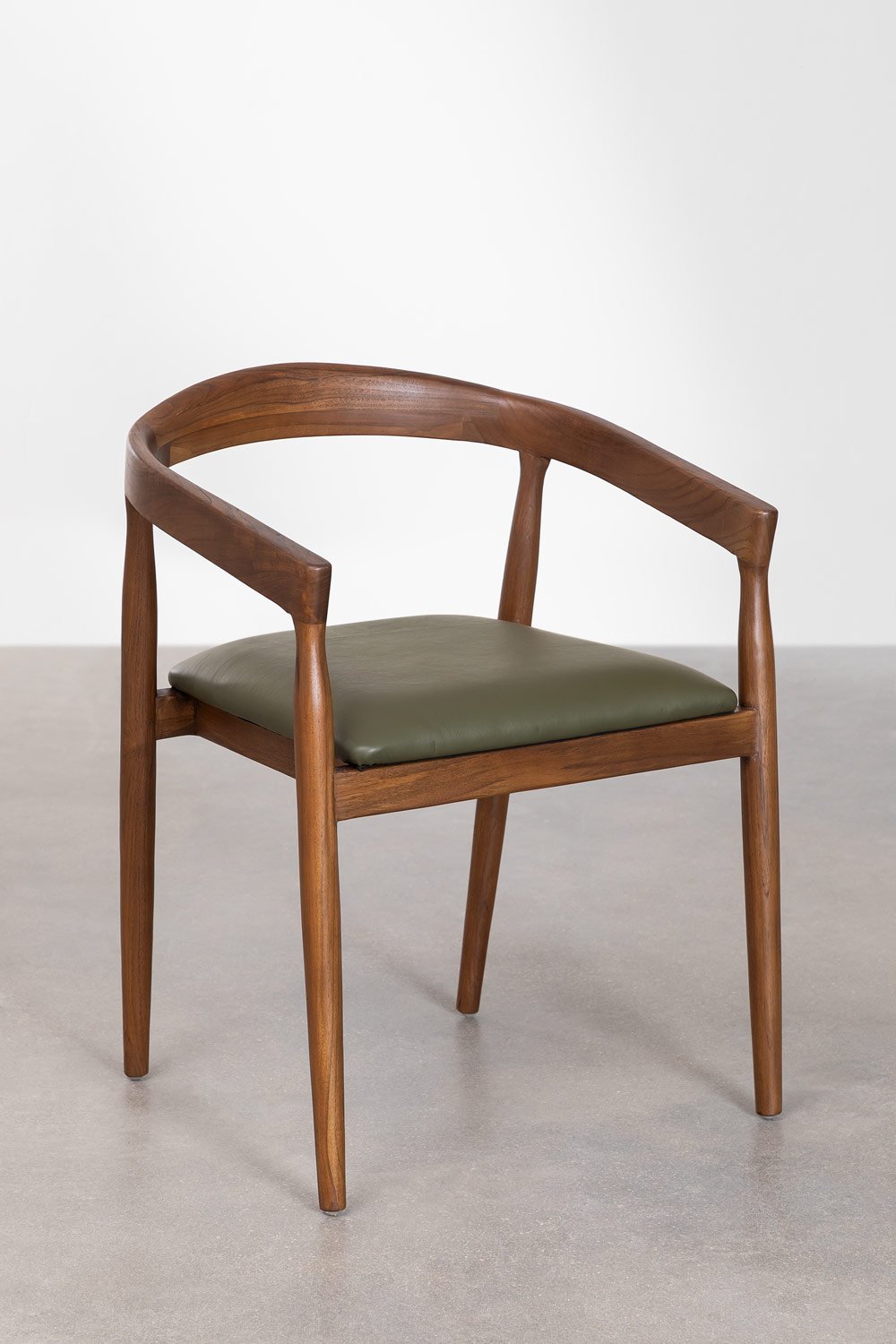 Pack de 4 chaises de salle à manger en cuir Visby, image de la galerie 2